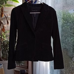 Women's Black Velvet fitted Jacket